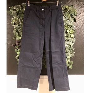 Everlane Navy Wide Leg Crops